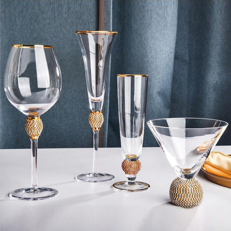Copas De Champán Con Detalle Decorativo | Set De Copas Para Celebraciones-glasses-SeemSeem
