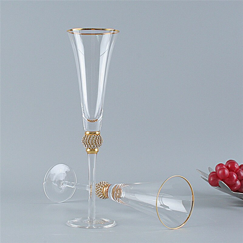 Copas De Champán Con Detalle Decorativo | Set De Copas Para Celebraciones-glasses-SeemSeem