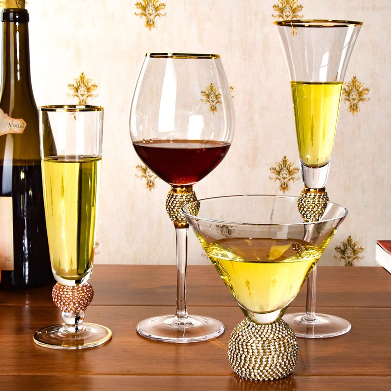 Copas De Champán Con Detalle Decorativo | Set De Copas Para Celebraciones-glasses-SeemSeem