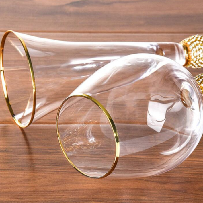 Copas De Champán Con Detalle Decorativo | Set De Copas Para Celebraciones-glasses-SeemSeem