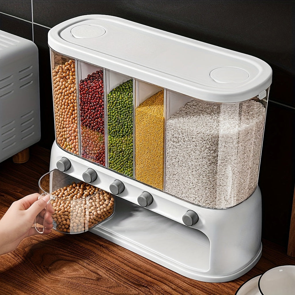 Dispensador De Cereales Y Granos | Organizador De Alimentos Con Dosificación-Containers-SeemSeem