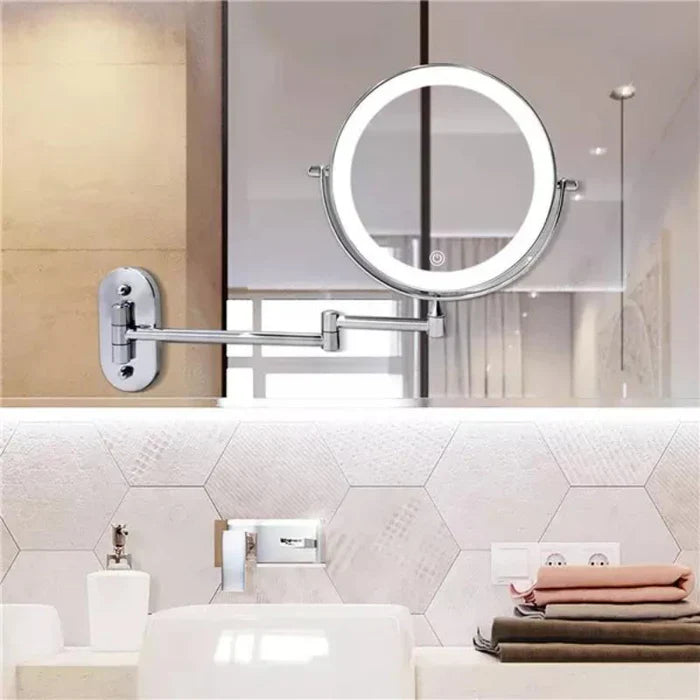 Espejo cosmético de pared con iluminación LED y aumento - Image 10