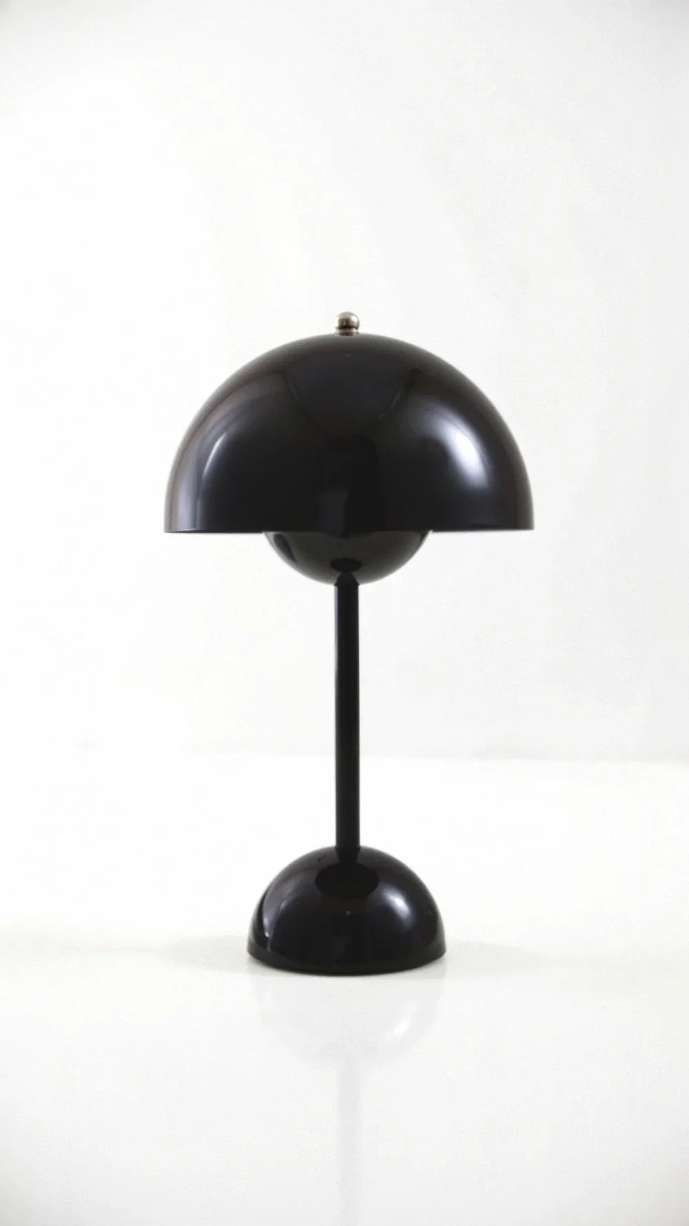 Lámpara de Mesa Semiesférica Verde | Pantalla Curva Base Circular Para Iluminación Interior-Lamp-SeemSeem