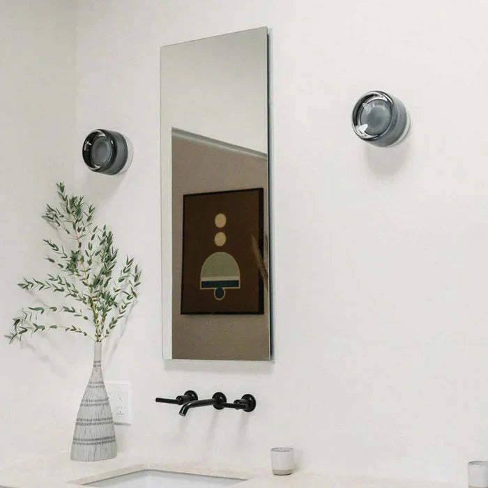 Circular Amber Wall Light | Round Shape Integrated Lighting Indoor Use-Lamp-SeemSeem