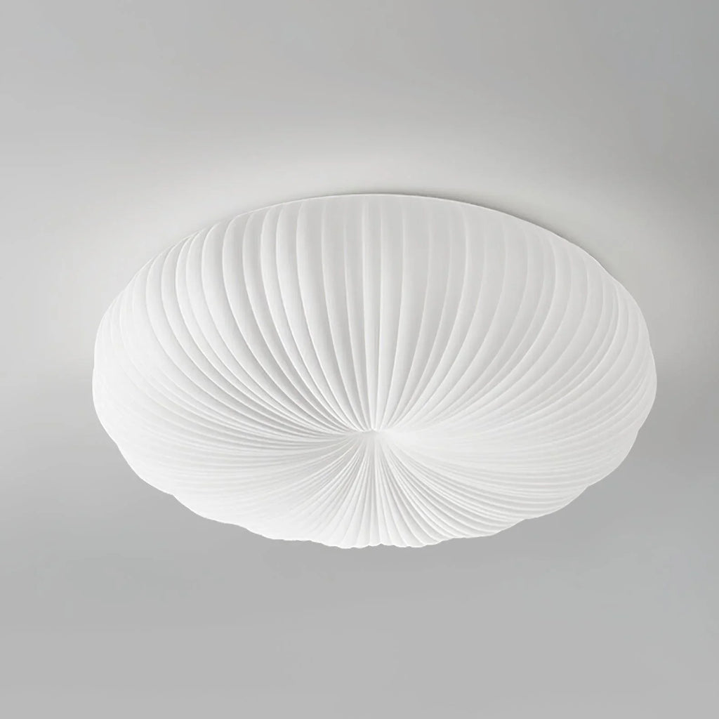 Lámpara de Techo Plisada Blanca | Pantalla Circular Para Iluminación Interior-Lamp-SeemSeem