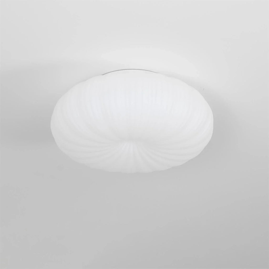 Lámpara de Techo Plisada Blanca | Pantalla Circular Para Iluminación Interior-Lamp-SeemSeem