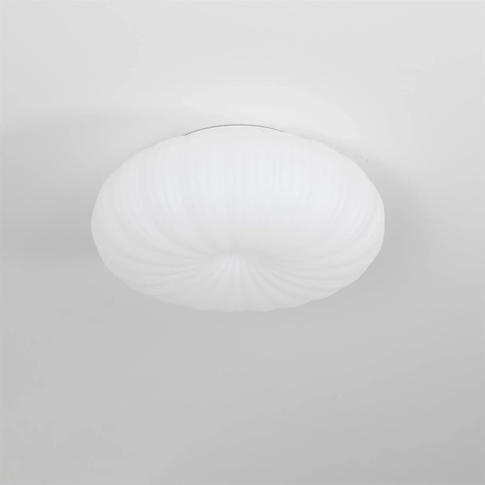 Lámpara de Techo Plisada Blanca | Pantalla Circular Para Iluminación Interior-Lamp-SeemSeem