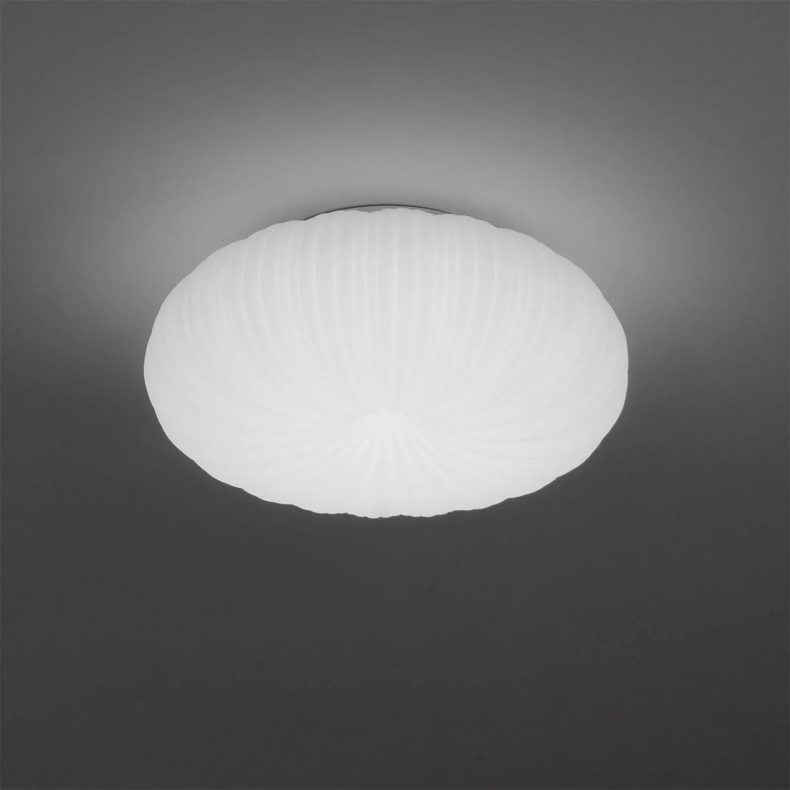 Lámpara de Techo Plisada Blanca | Pantalla Circular Para Iluminación Interior-Lamp-SeemSeem