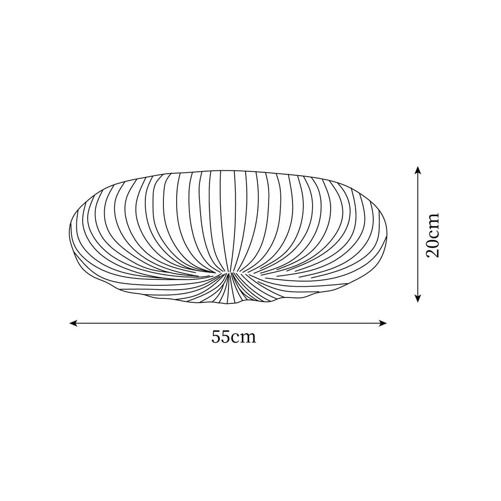 Lámpara de Techo Plisada Blanca | Pantalla Circular Para Iluminación Interior-Lamp-SeemSeem