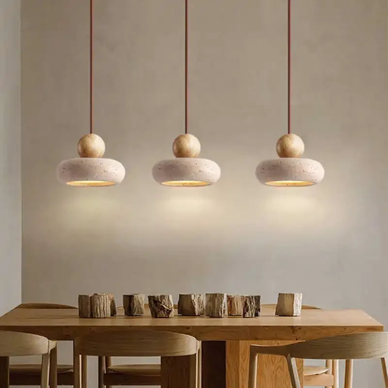 Lámpara Colgante De Piedra | Diseño Minimalista Suspendido-Lamp-SeemSeem