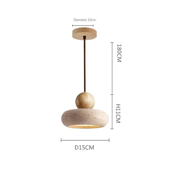 Lámpara Colgante De Piedra | Diseño Minimalista Suspendido-Lamp-SeemSeem