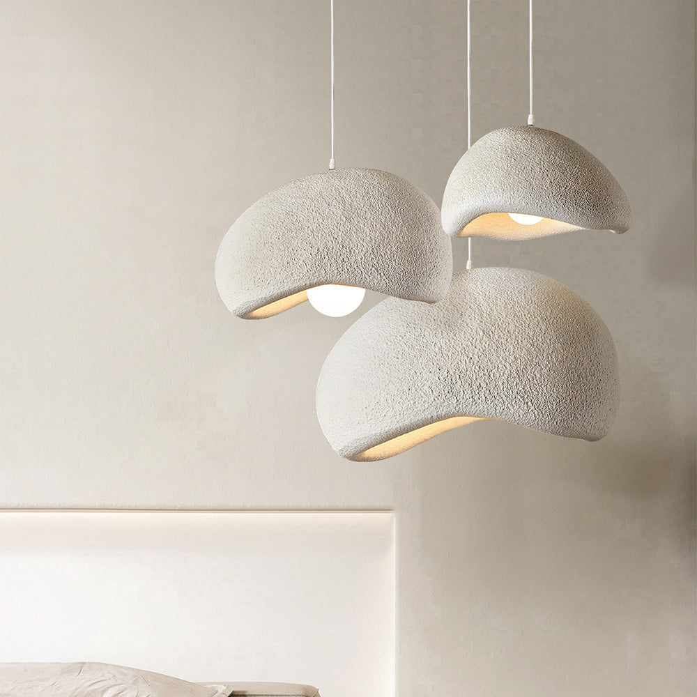 Lámpara Colgante Orgánica | Pantalla Escultural Suspendida-Ceiling Light-SeemSeem