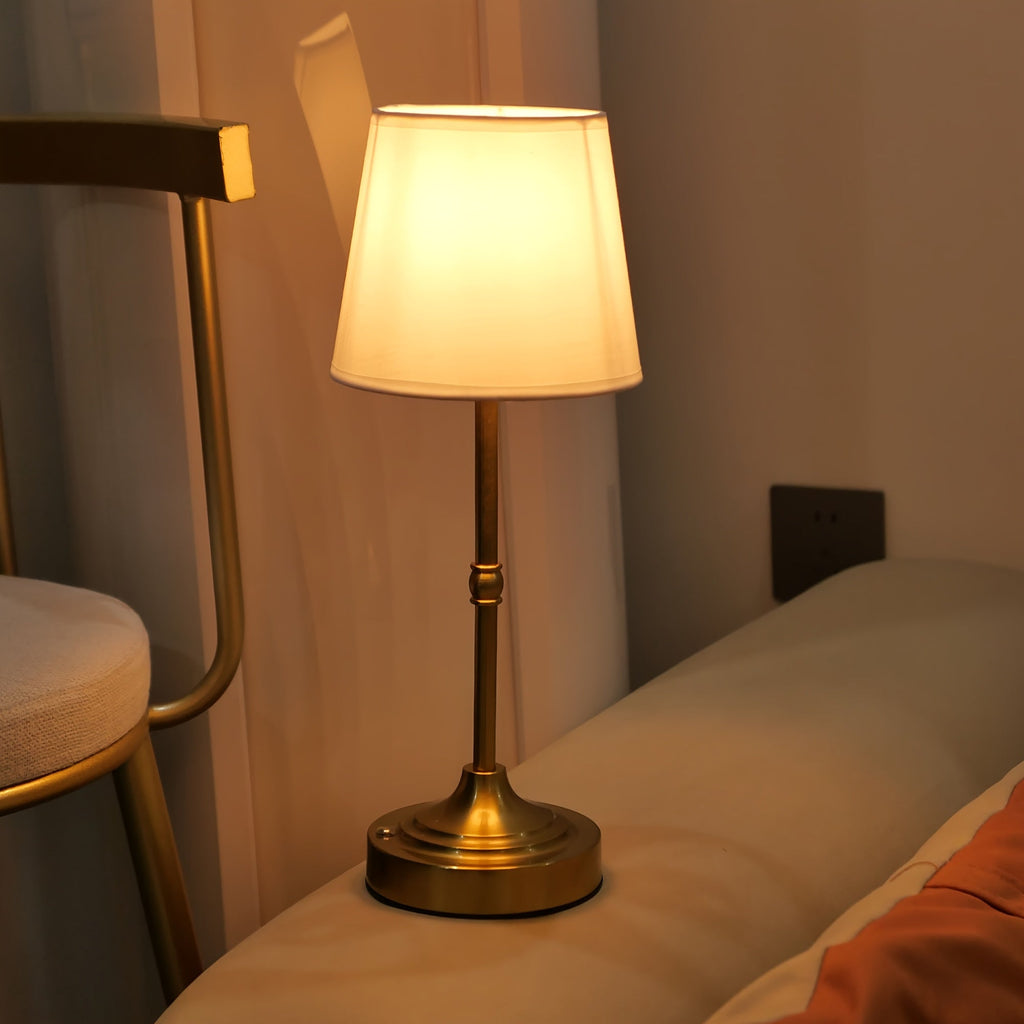 Lámpara De Mesa Clásica Con Pantalla | Iluminación Decorativa Para Interior-Lamp-SeemSeem