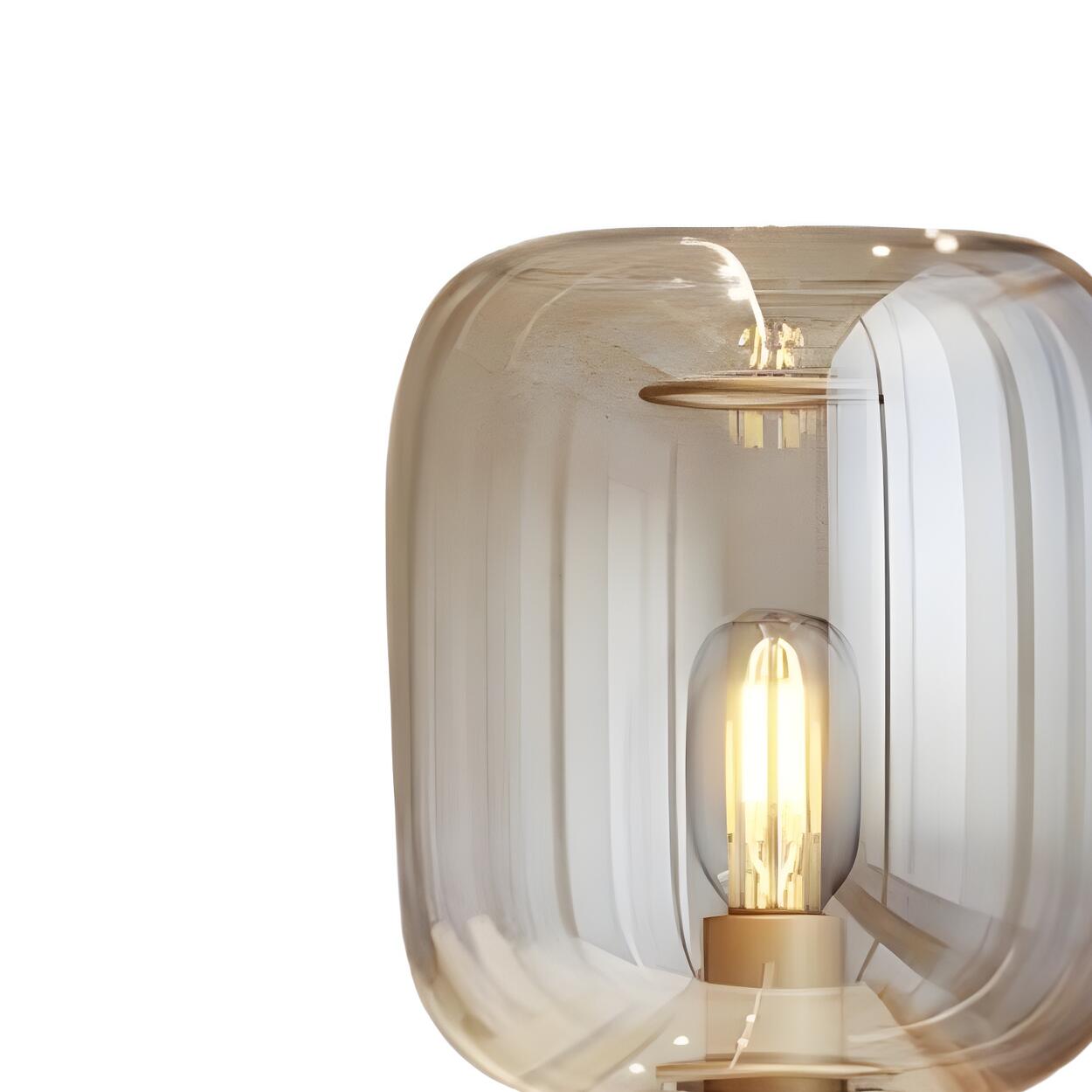 Lámpara De Mesa De Cristal | Pantalla Cilíndrica Decorativa-Lamp-SeemSeem