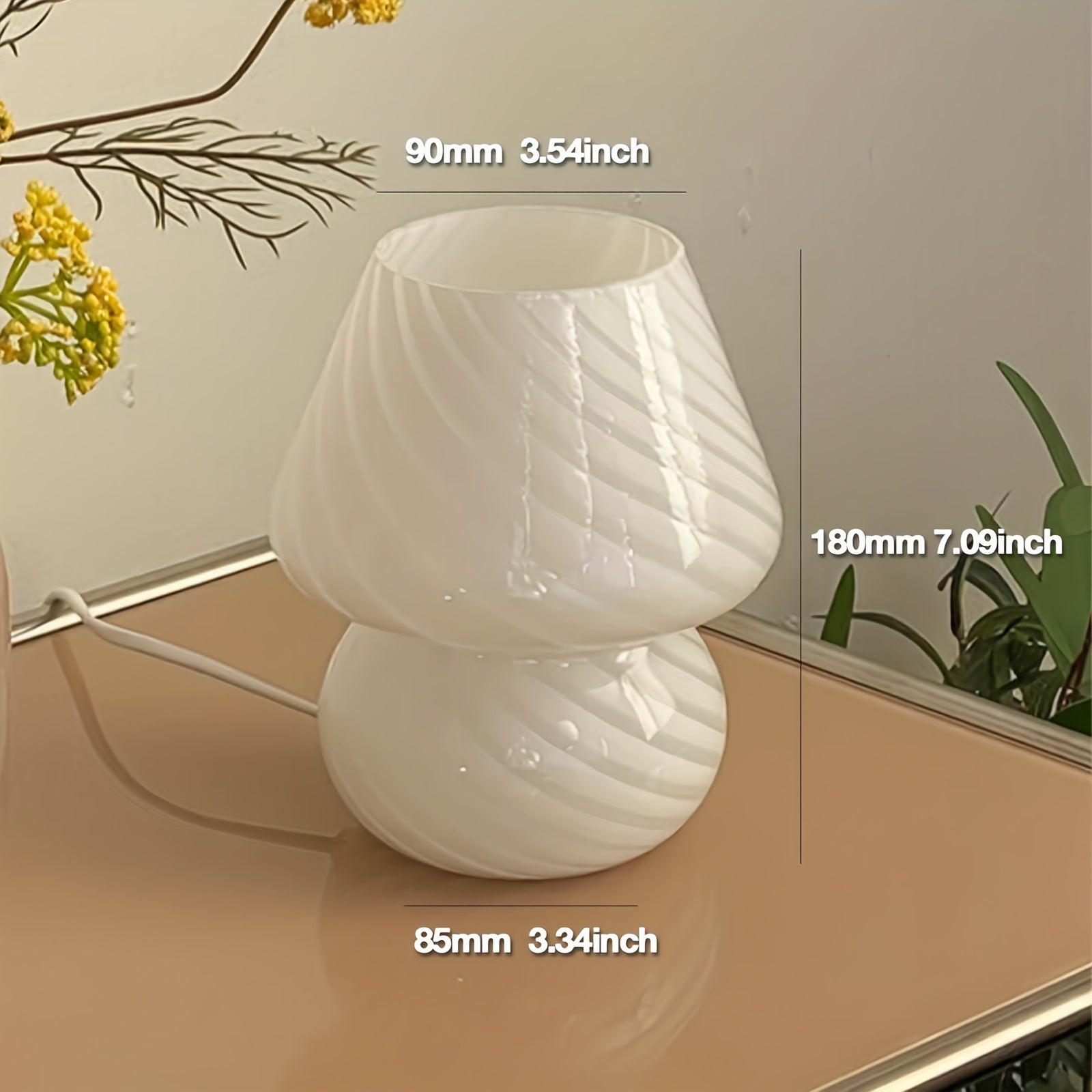 Lámpara De Mesa Espiral | Pantalla Decorativa LED-Lamp-SeemSeem