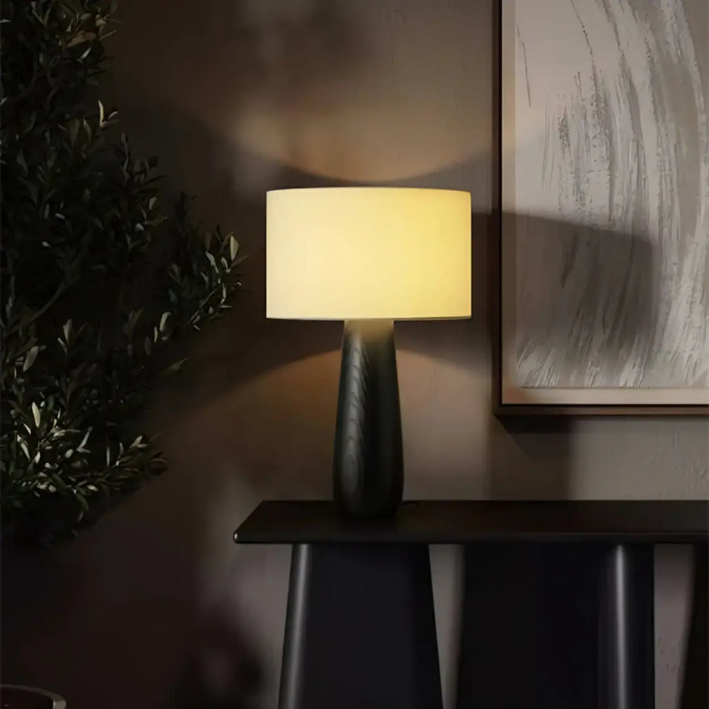 Lámpara De Mesa Moderna | Base Esculpida Minimalista-Lamp-SeemSeem