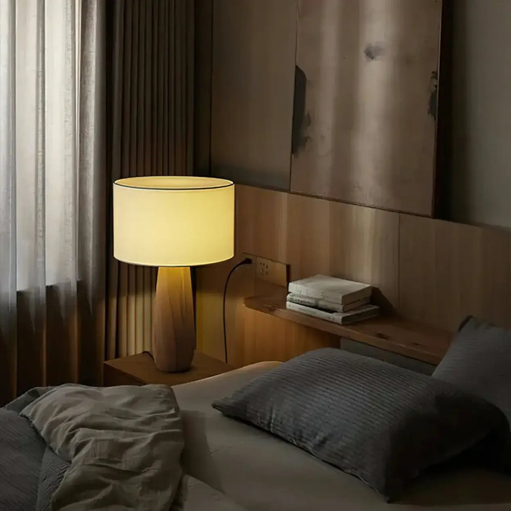 Lámpara De Mesa Moderna | Base Esculpida Minimalista-Lamp-SeemSeem