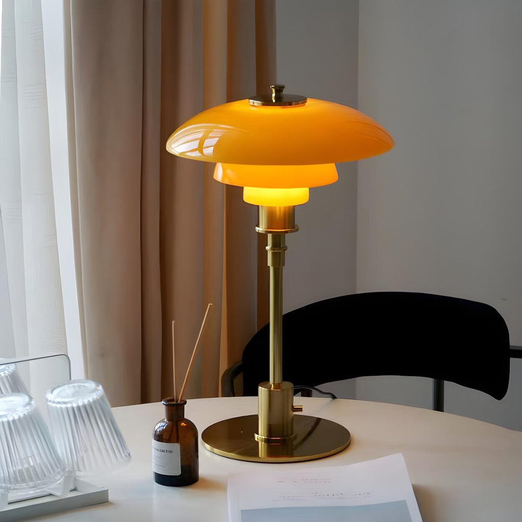 Lámpara De Mesa Multicapa | Pantalla Minimalista Moderna-Lamp-SeemSeem