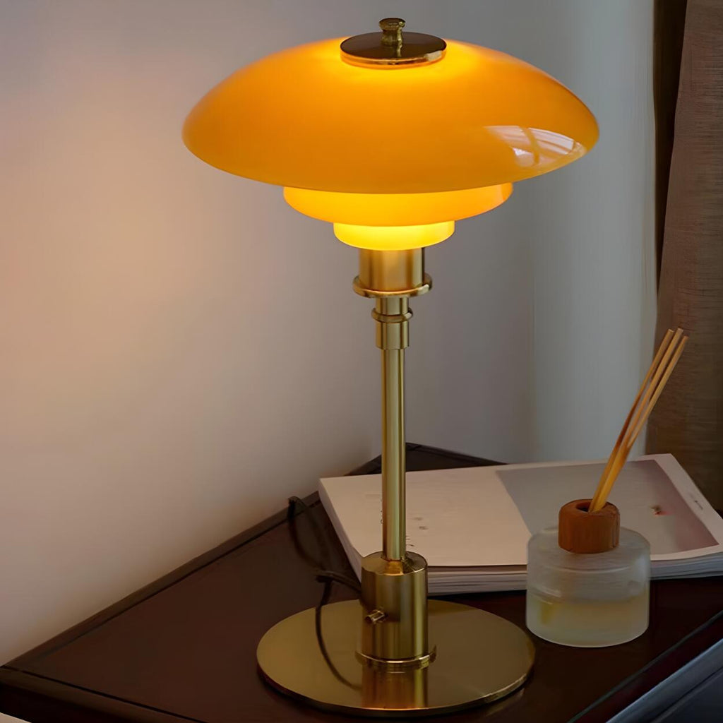 Lámpara De Mesa Multicapa | Pantalla Minimalista Moderna-Lamp-SeemSeem