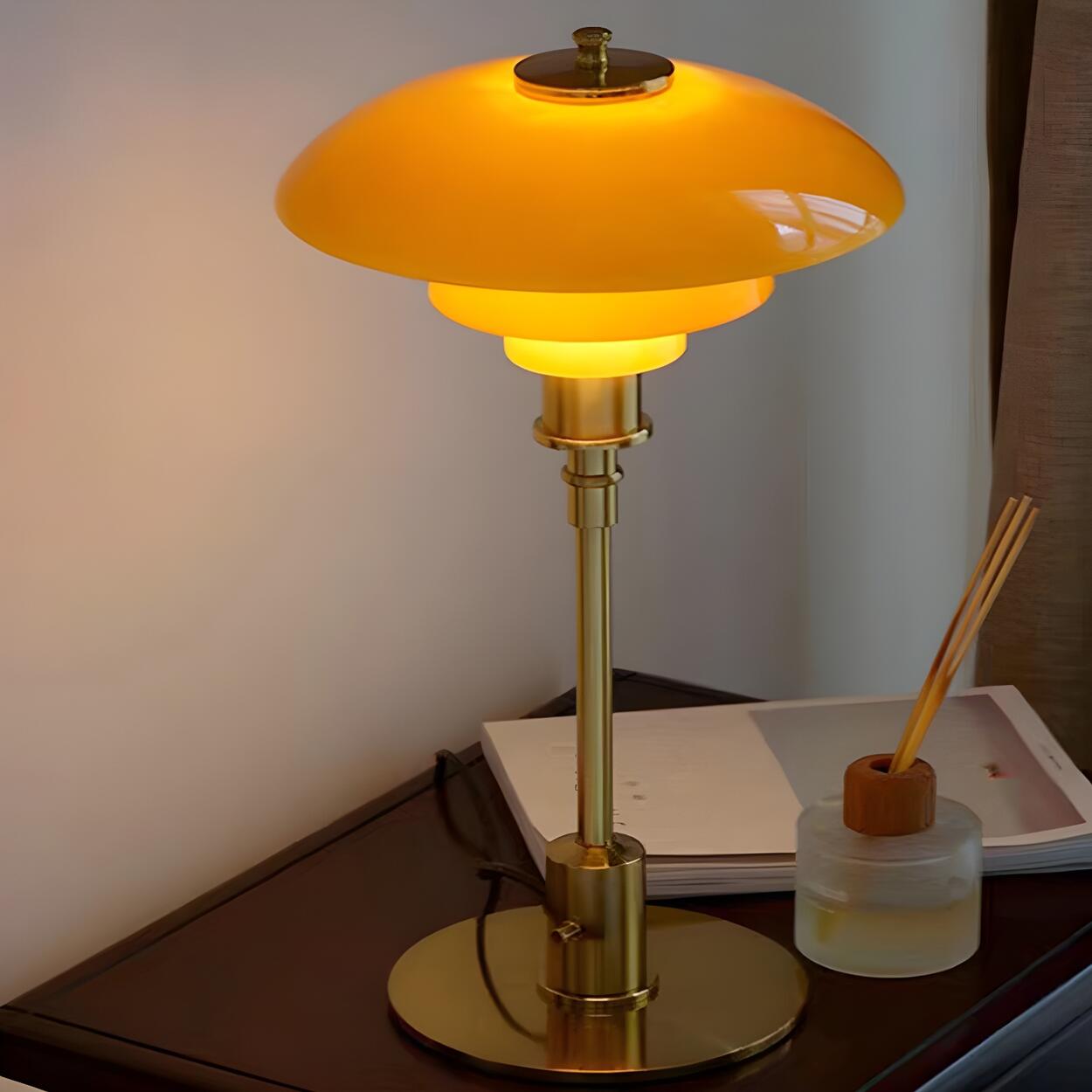 Lámpara De Mesa Multicapa | Pantalla Minimalista Moderna-Lamp-SeemSeem