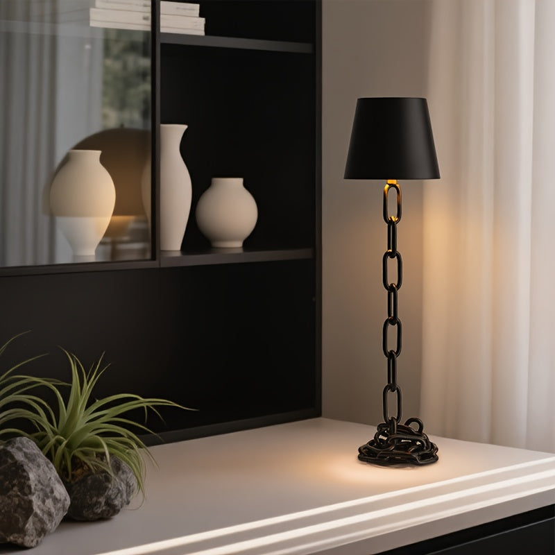 Lámpara De Mesa Vintage | Base De Cadena Decorativa-Lamp-SeemSeem