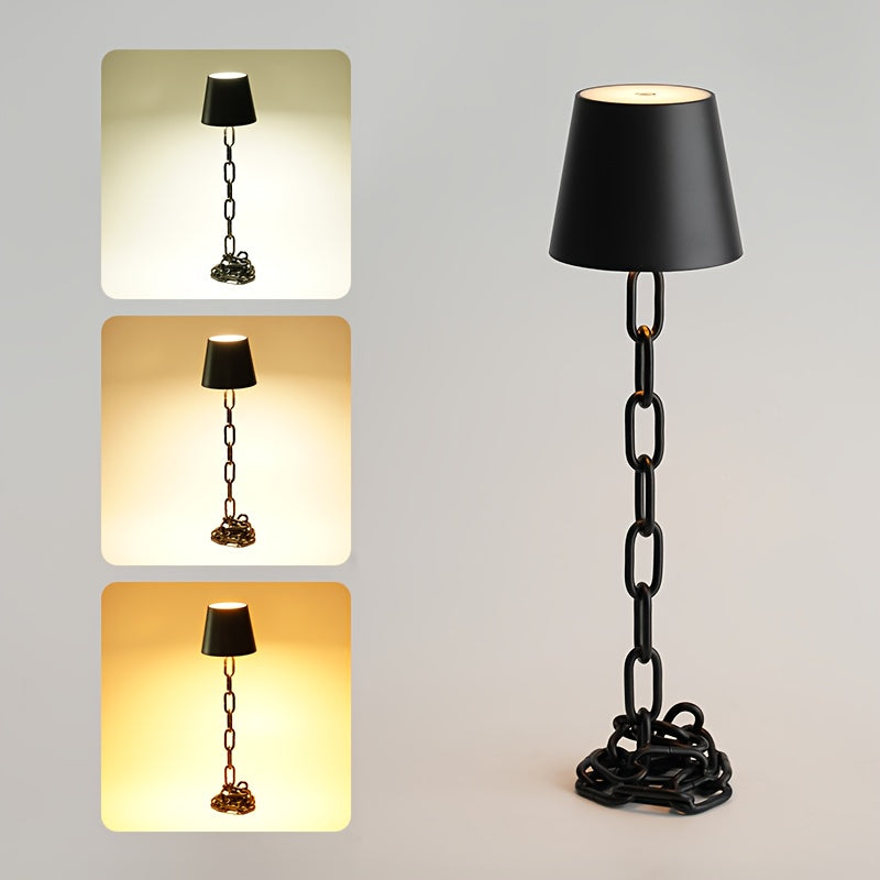 Lámpara De Mesa Vintage | Base De Cadena Decorativa-Lamp-SeemSeem