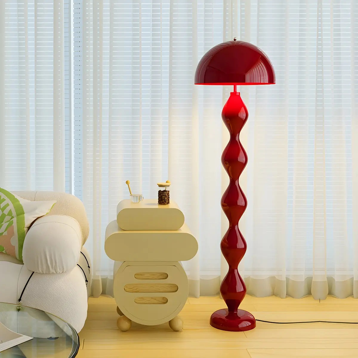 Lámpara De Pie Minimalista | Diseño Escultural Moderno-Lamp-SeemSeem