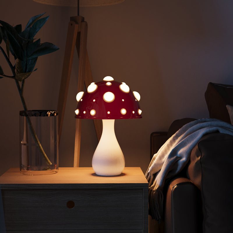 Lámpara Decorativa En Forma De Hongo | Iluminación Temática De Mesa-Lamp-SeemSeem