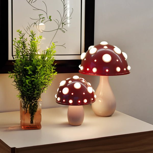 Lámpara Decorativa En Forma De Hongo | Iluminación Temática De Mesa-Lamp-SeemSeem