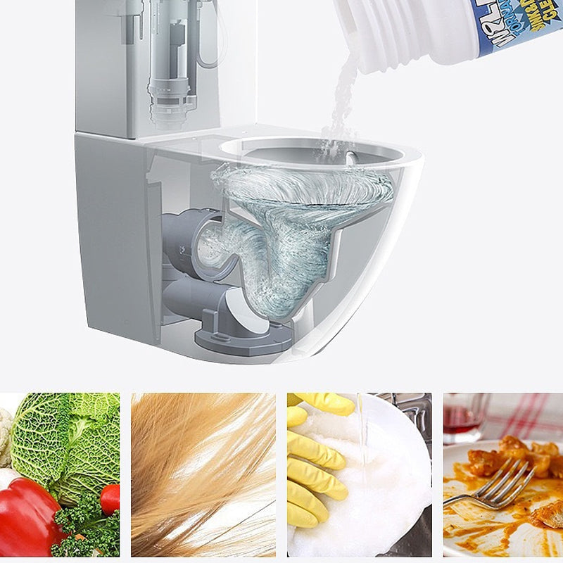 Limpiador De Desagües En Polvo | Fórmula Granulada Para Tuberías-Cleaner-SeemSeem