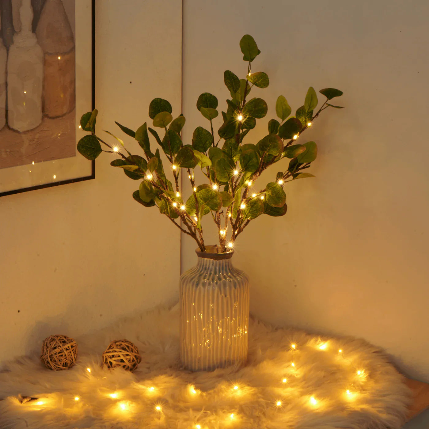 Ramas Decorativas LED con Hojas | Iluminación Ambiental Para Jarrones y Decoración-decorations-SeemSeem