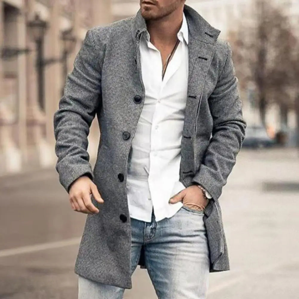 Abrigo Clásico Para Hombre | Estampado Cuadros · SeemSeem
