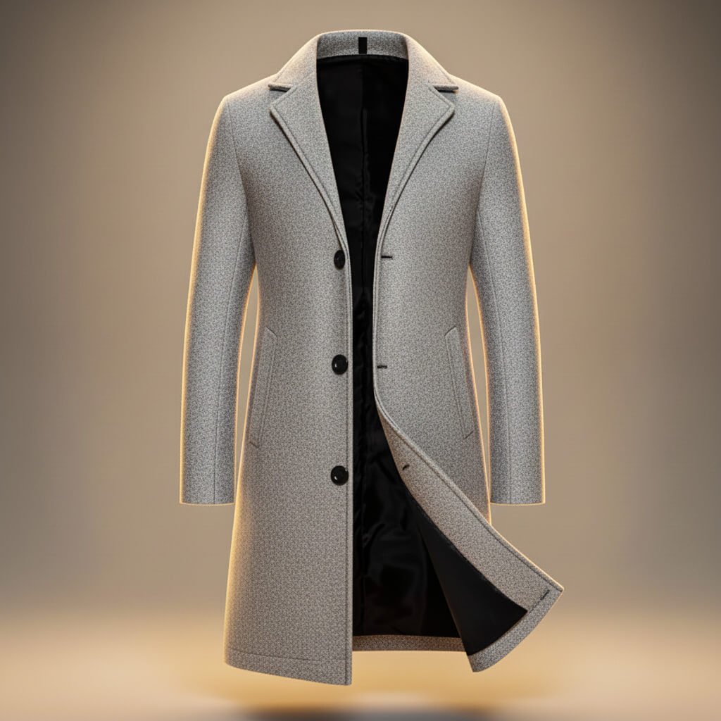 Abrigo Clásico Para Hombre | Solapa Con Botones · SeemSeem