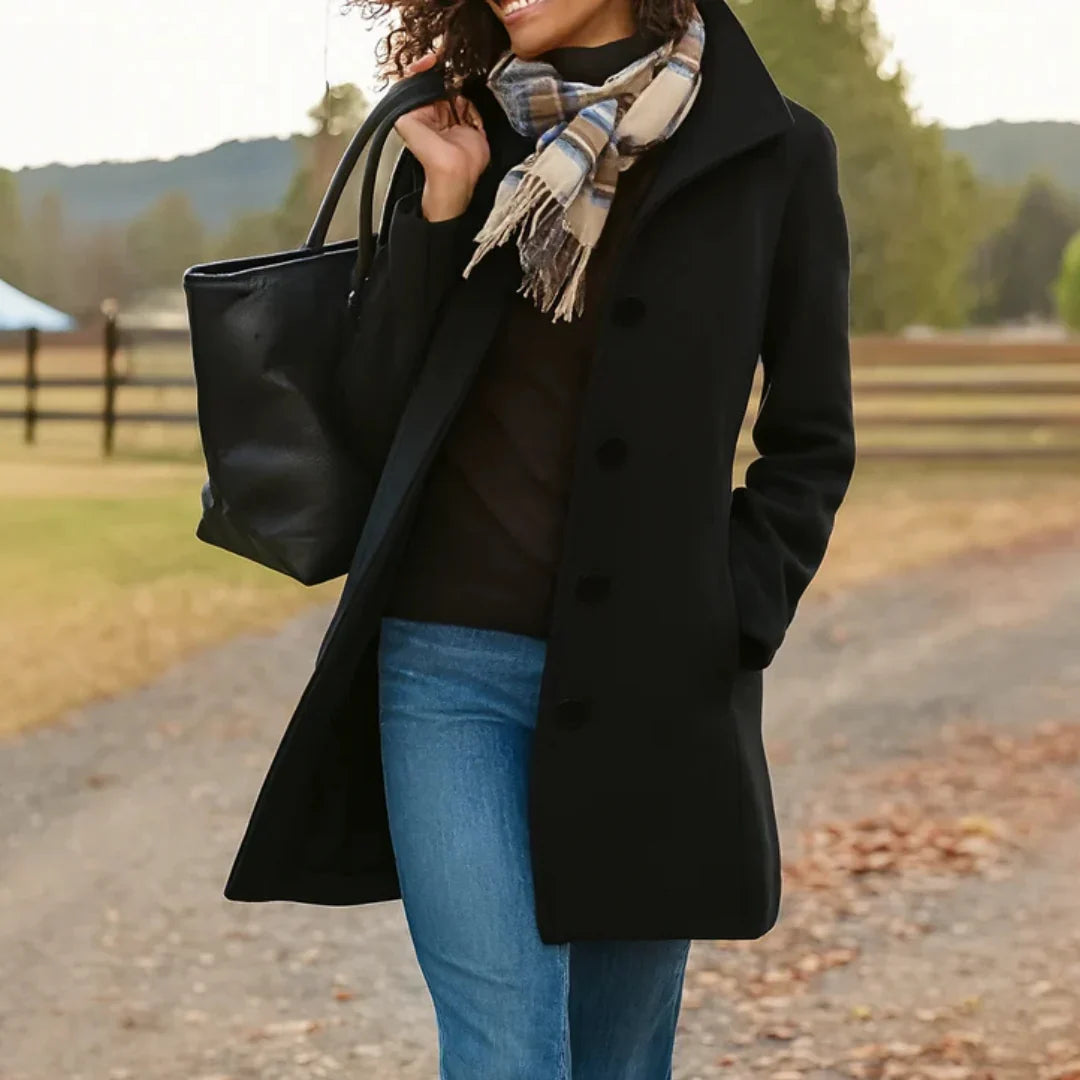 Abrigo Clásico Para Mujer | Mezcla De Lana · SeemSeem