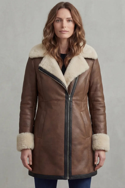 Abrigo De Piel Para Mujer | Forro Shearling · SeemSeem