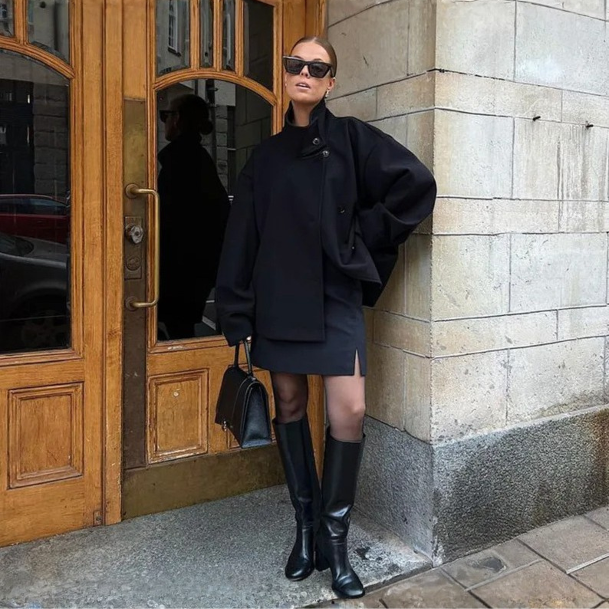 Abrigo Oversized Para Mujer | Cuello Alzado · SeemSeem