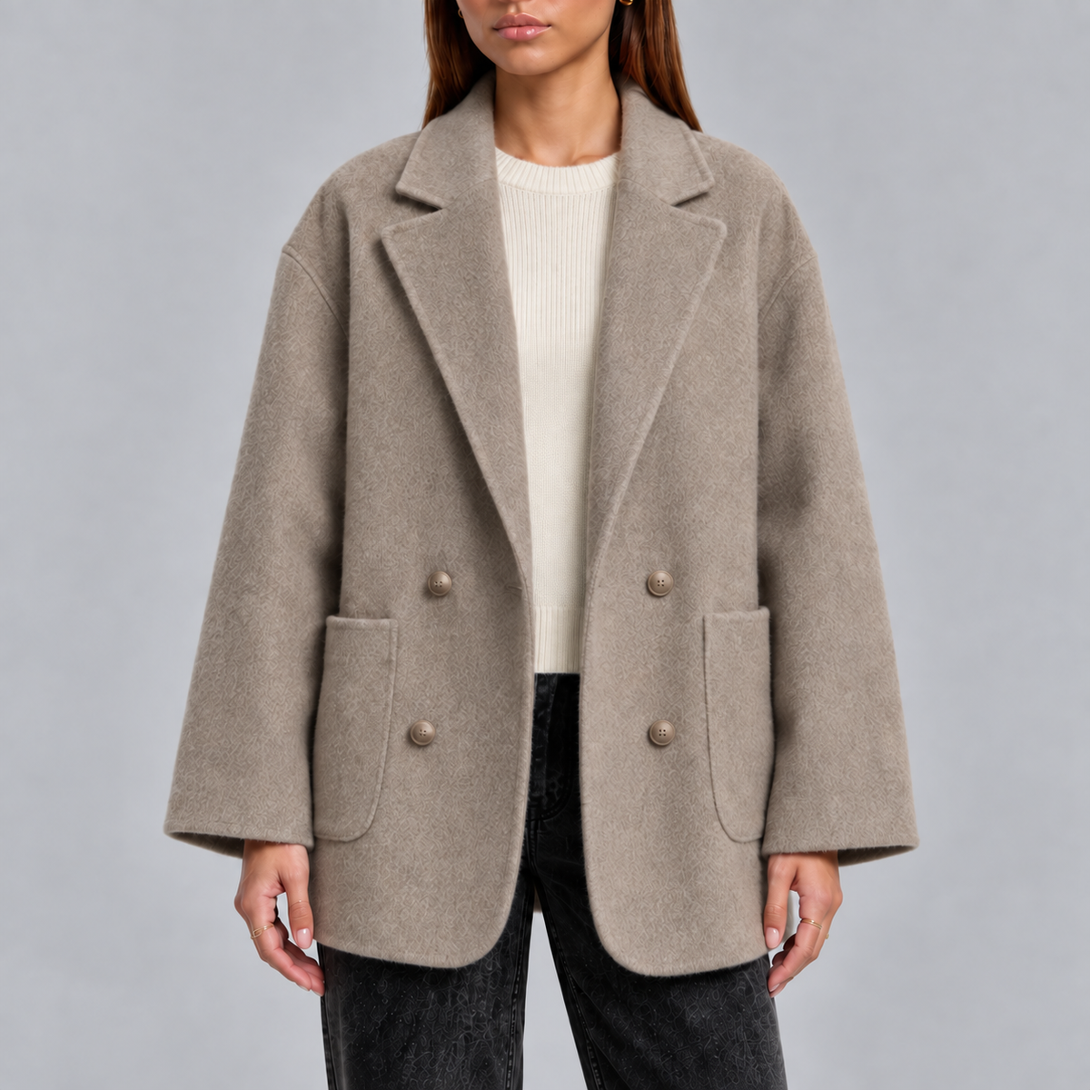 Abrigo Oversized Para Mujer | Doble Botonadura · SeemSeem