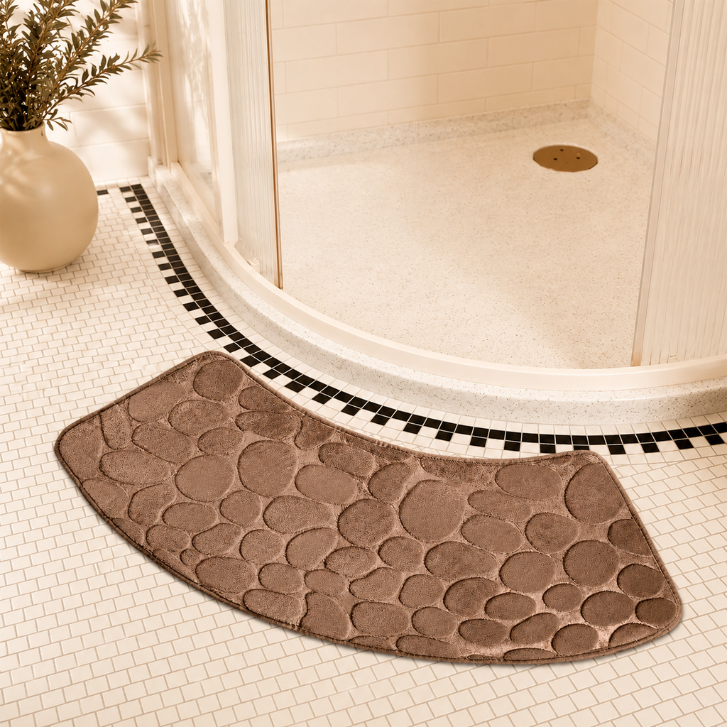 Alfombra De Baño Antideslizante | Relieve De Piedras · SeemSeem