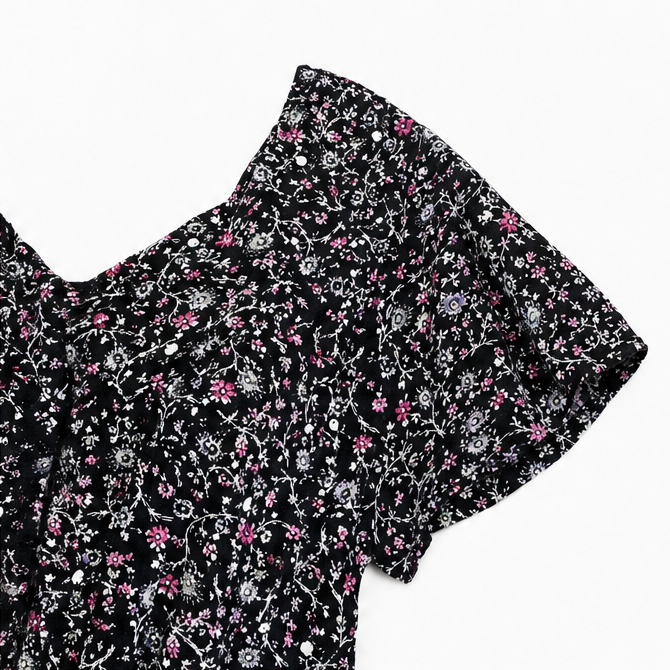 Blusa Con Cuello De Pico Para Mujer | Estampado Floral · SeemSeem