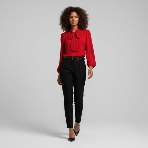 Blusa Con Lazo Para Mujer | Cuello Anudado · SeemSeem