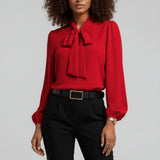 Blusa Con Lazo Para Mujer | Cuello Anudado