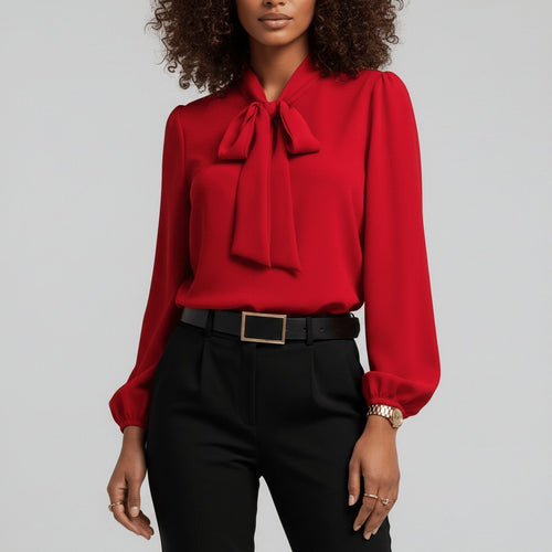 Blusa Con Lazo Para Mujer | Cuello Anudado · SeemSeem