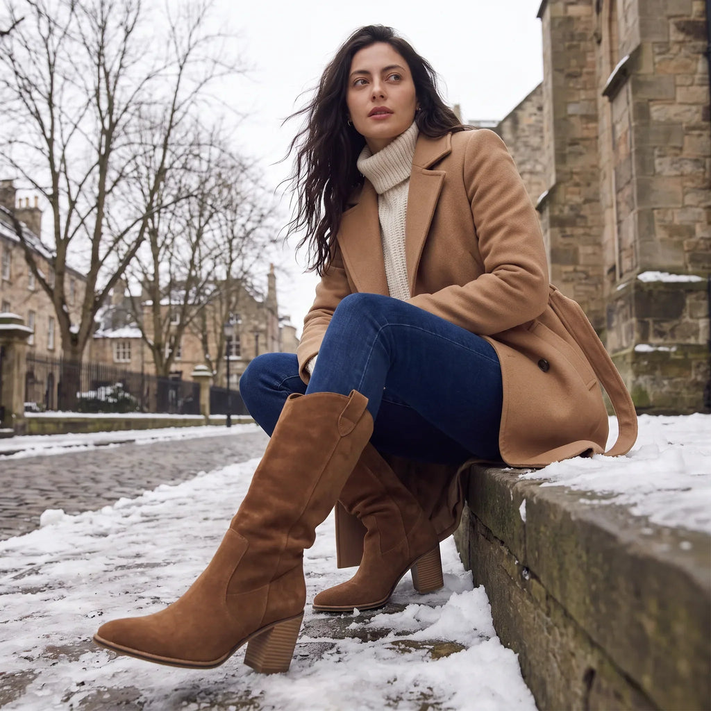 Botas Altas De Tacón Para Mujer | Ante · SeemSeem