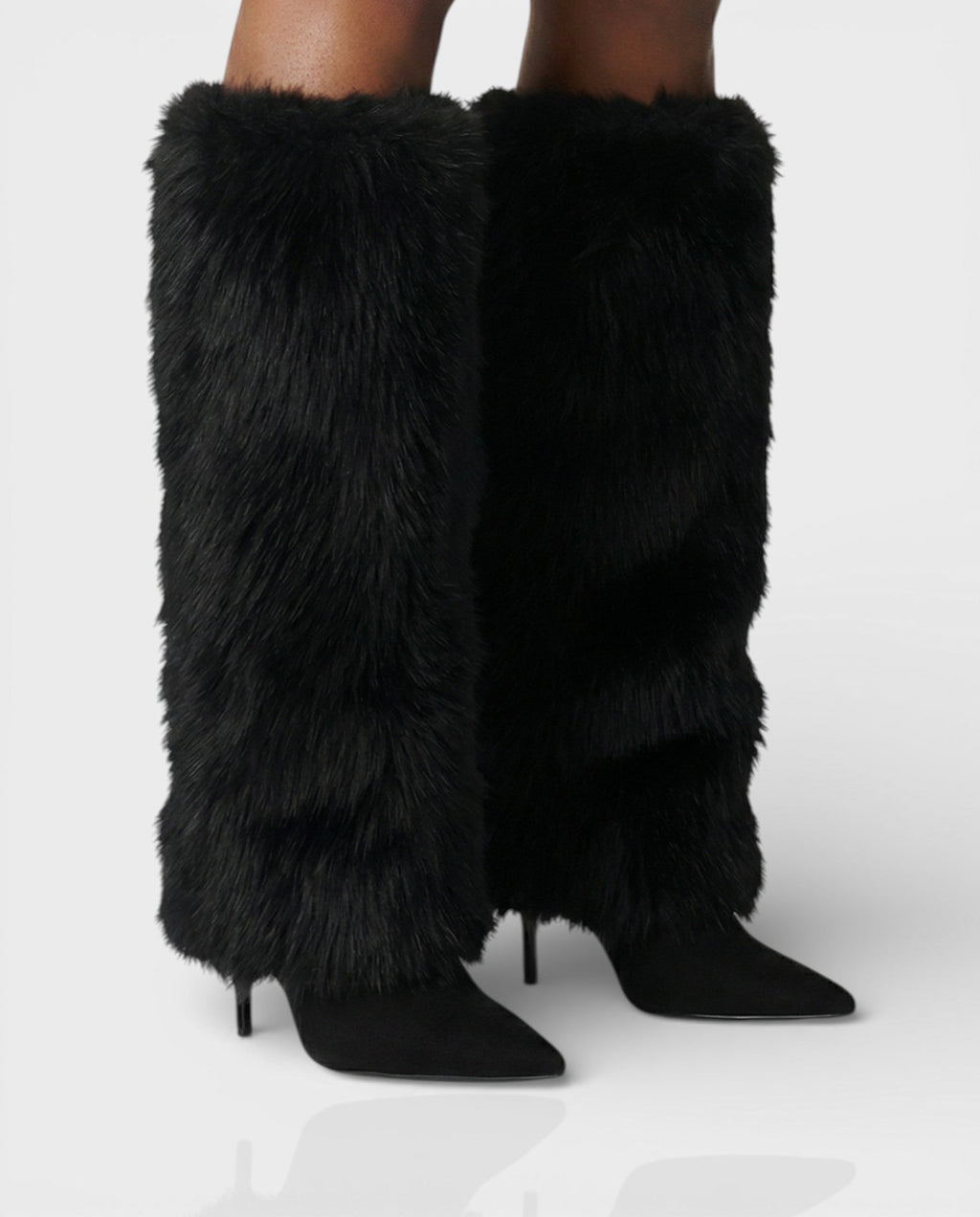 Botas Altas De Tacón Para Mujer | Pelo Sintético · SeemSeem