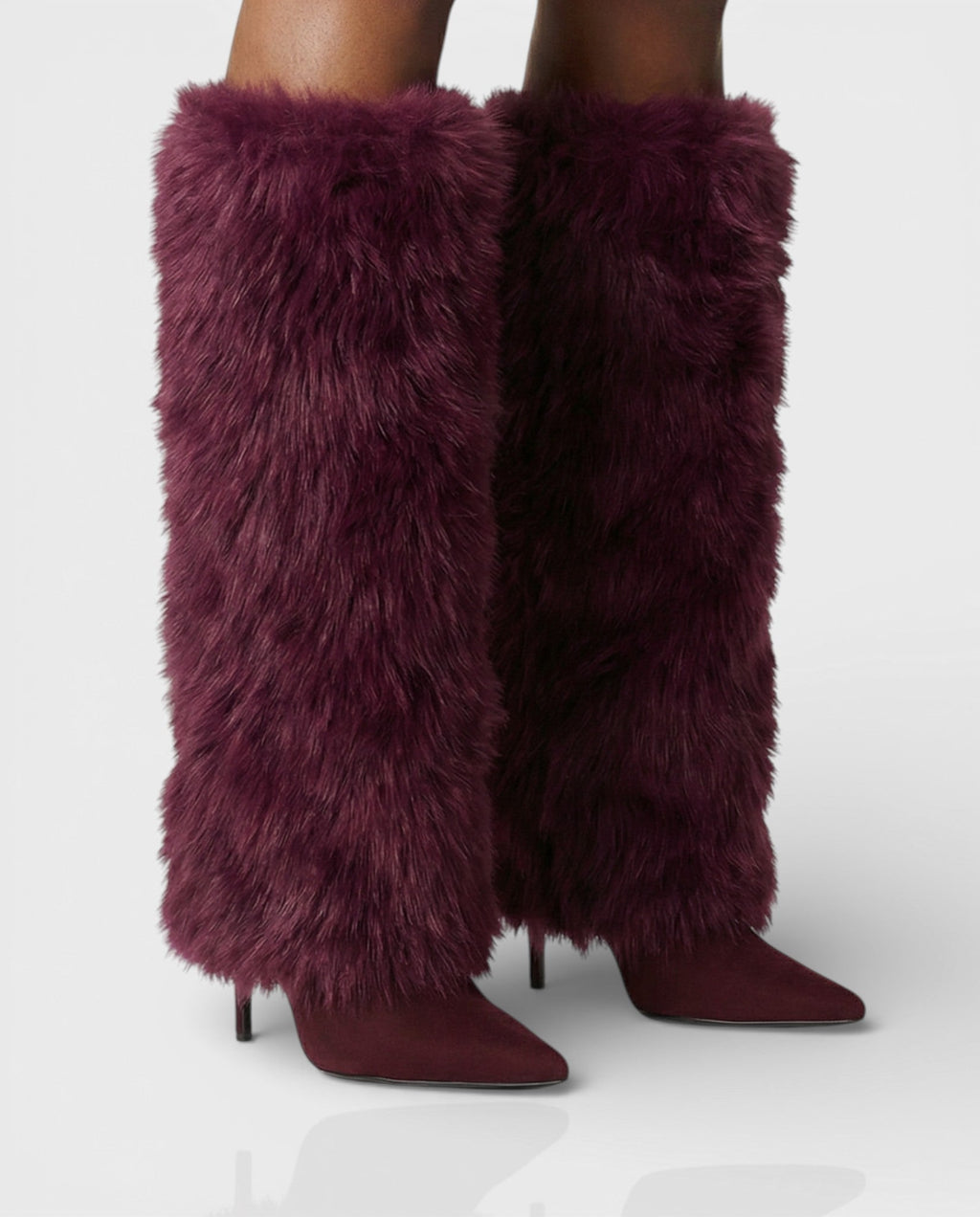 Botas Altas De Tacón Para Mujer | Pelo Sintético · SeemSeem
