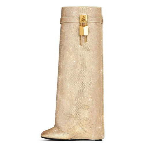 Botas Altas Para Mujer | Cristales Brillantes · SeemSeem