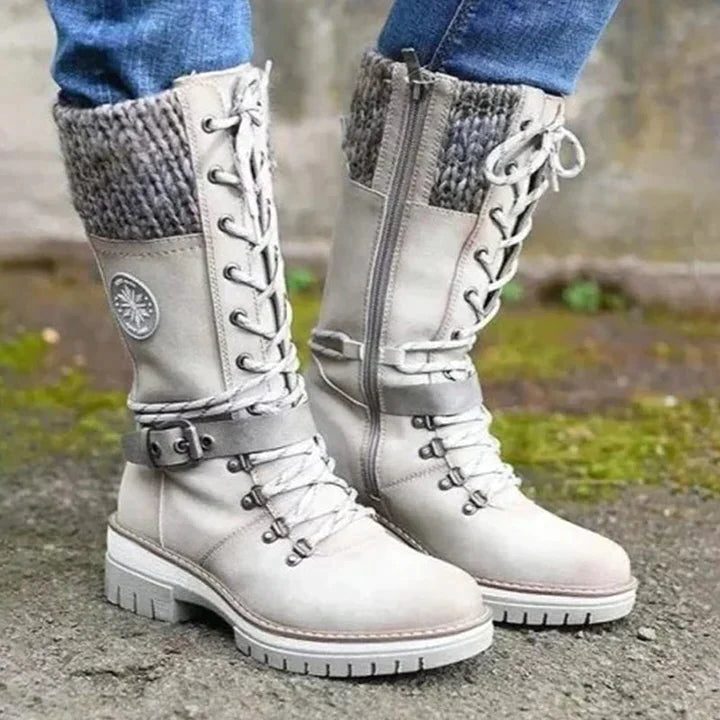 Botas Con Cordones Para Mujer | Caña Media · SeemSeem