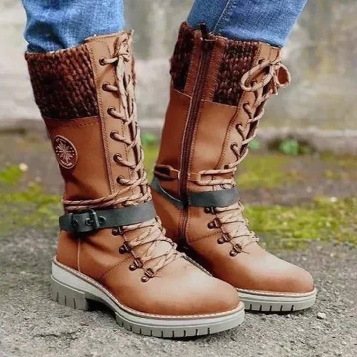 Botas Con Cordones Para Mujer | Caña Media · SeemSeem