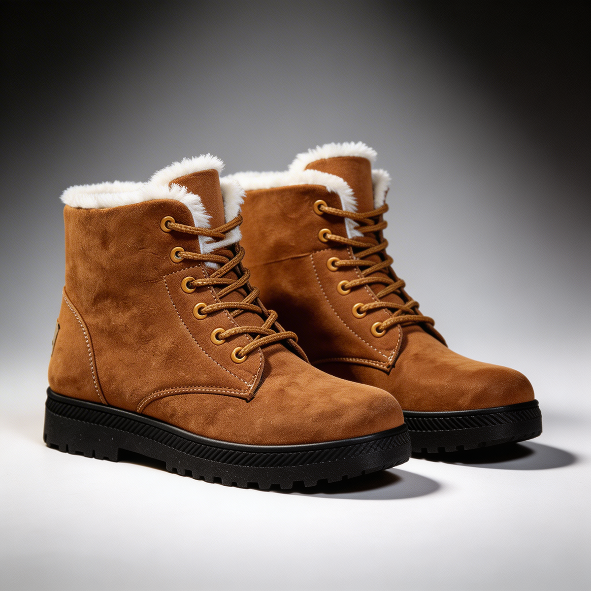 Botas De Invierno Con Cordones Para Mujer | Forro Peludo · SeemSeem