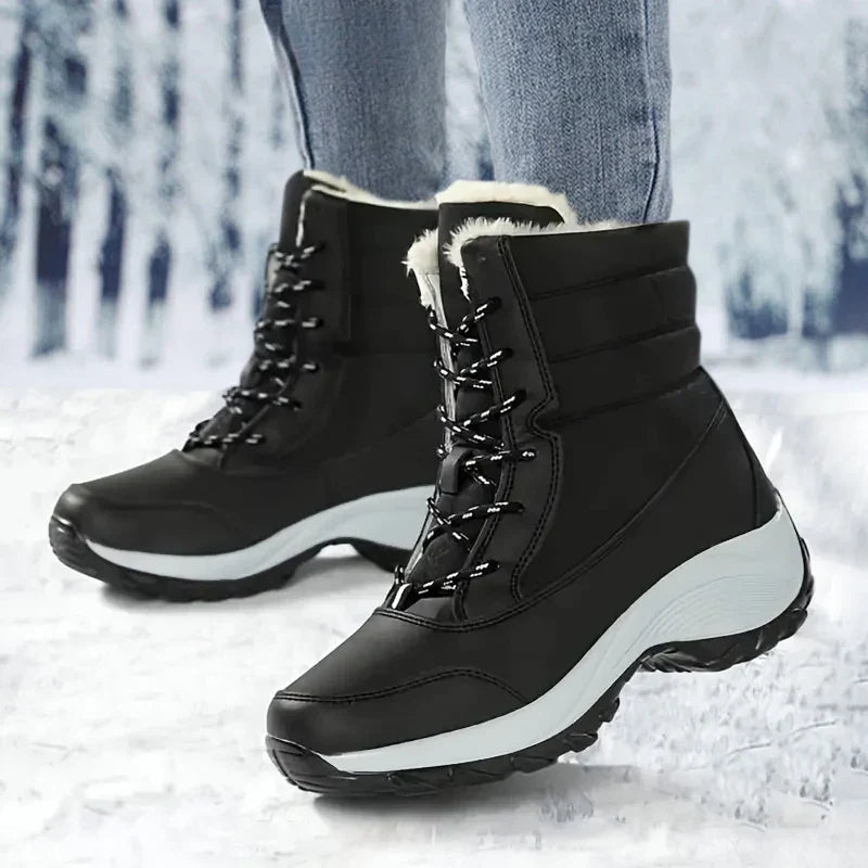 Botas De Nieve Con Cordones Para Mujer | Forro Peludo · SeemSeem